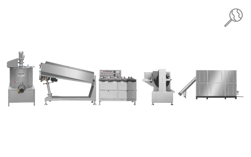 Lollipop and hard candy forming production line CP-60A